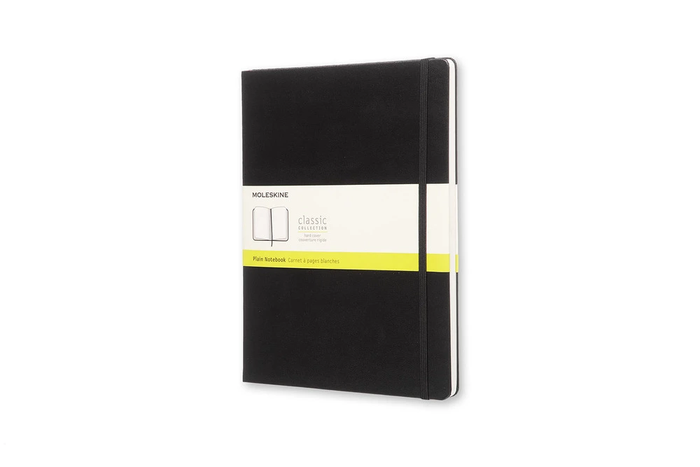 Notesbog Moleskine Large Sort 192 Blanke Ark Hard Cover Sort