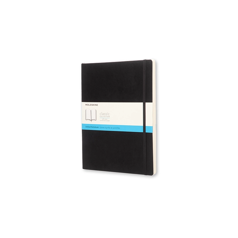Notesbog Moleskine Large Sort 192 Prikket Ark Soft Cover Sort