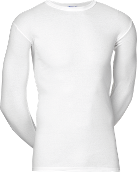 Jbs Original Langærmet Shirt Med Hals Hvid Str Hvid Mand Large