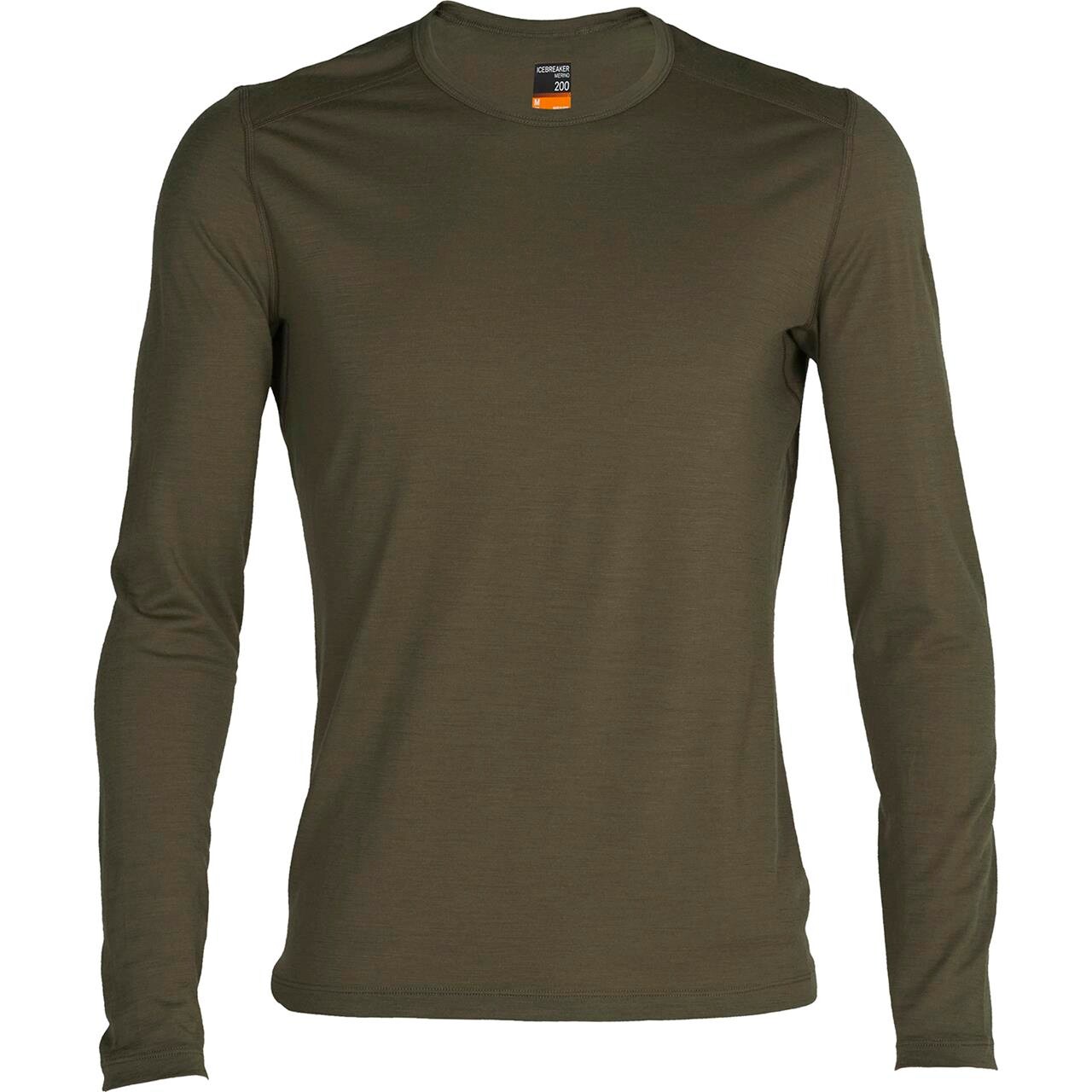 Icebreaker Mens Merino 200 Oasis Crewe Grøn Loden Large Grøn  X-large