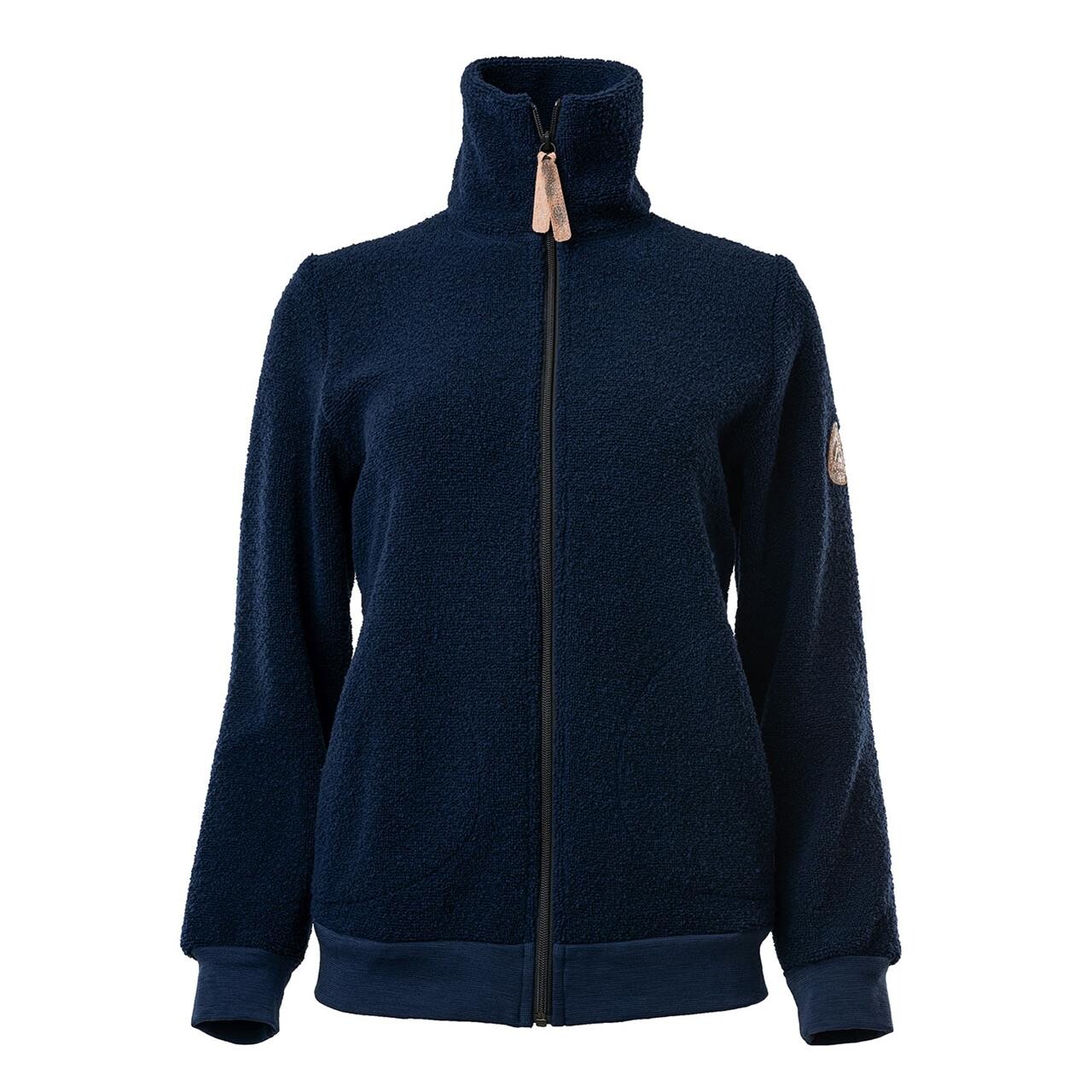 Aclima Womens Reborn Terry Jacket Blå Navy Melange Large Blå (NAVY MELAN  X-large