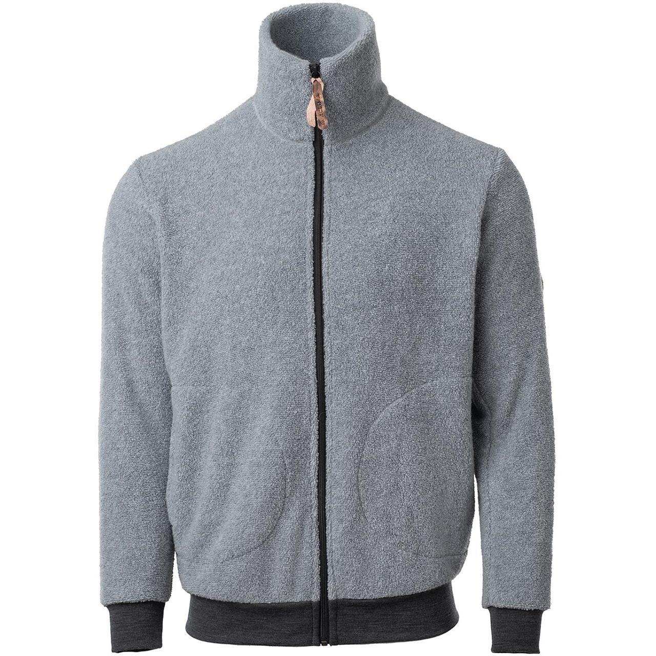 Aclima Mens Reborn Terry Jacket Grå Light Grey Melange Large Grå (LIGHT GREY  XX-large