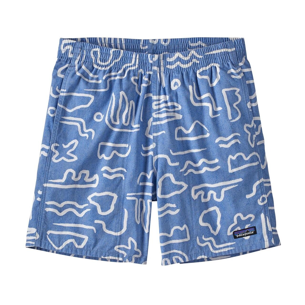 Patagonia Mens Funhoggers Shorts Blå Channel Islands: Vessel Blue Large Blå (CHANNEL IS  X-large