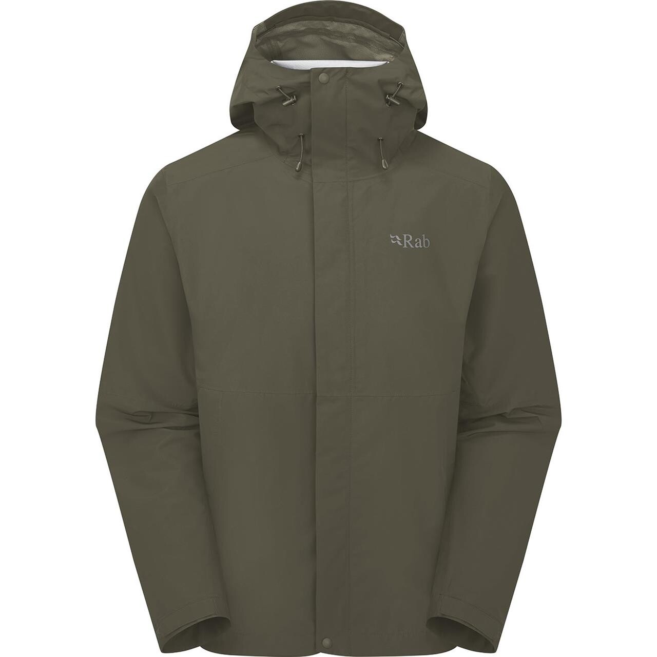 Rab Mens Downpour Jacket Grøn Army Large Grøn  XX-large