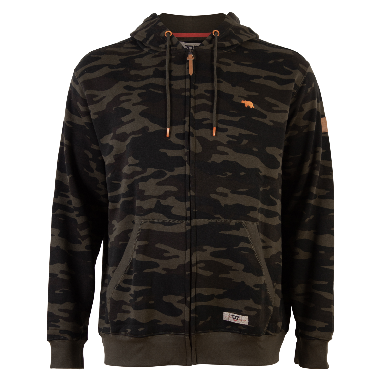 D555 Regent Herre Cardigan Plus Size Camo Camo  3xl