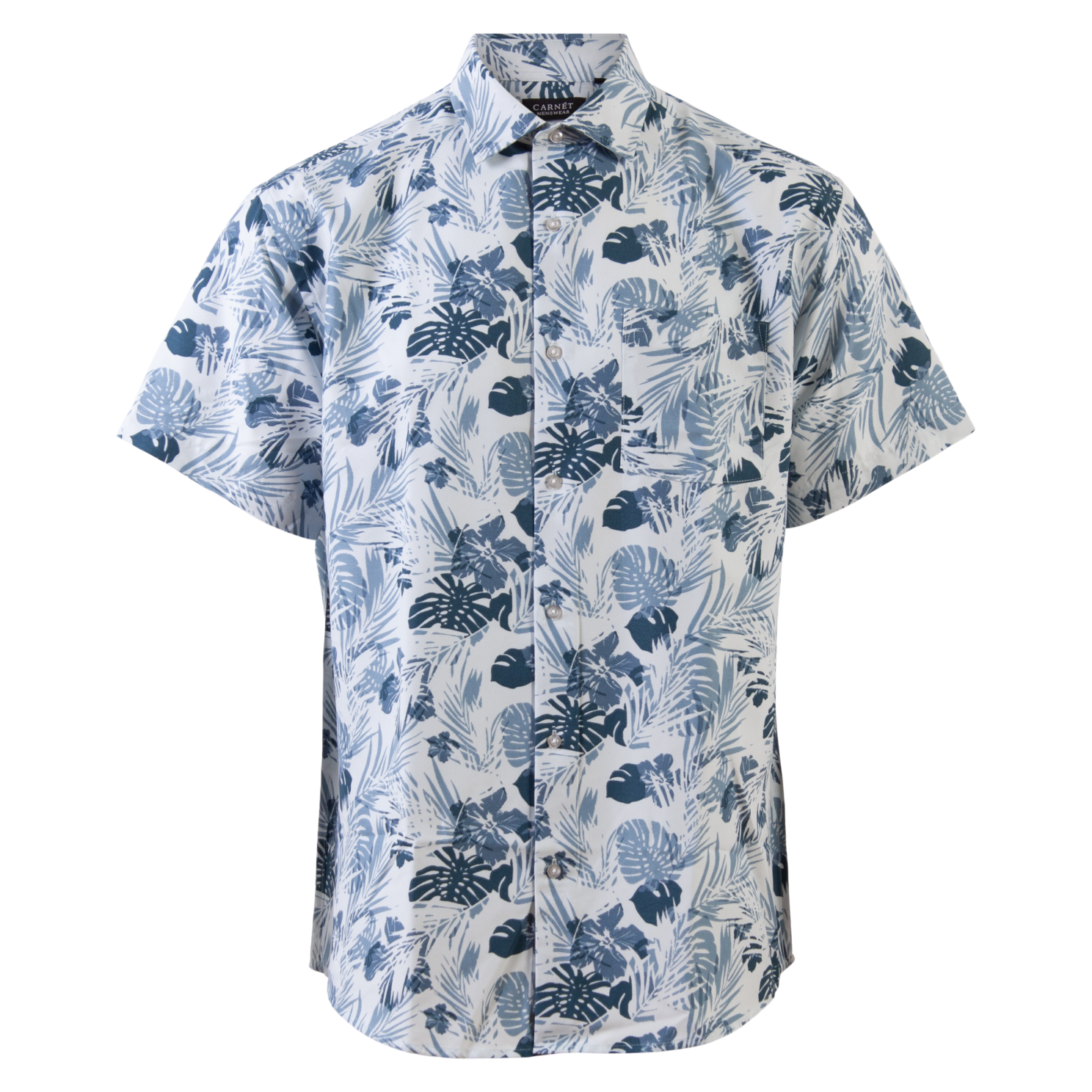 Carnt Bernhard Herre Kortærmet Skjorte Plus Size Blue Heaven 6xl Blue Heaven  6XL