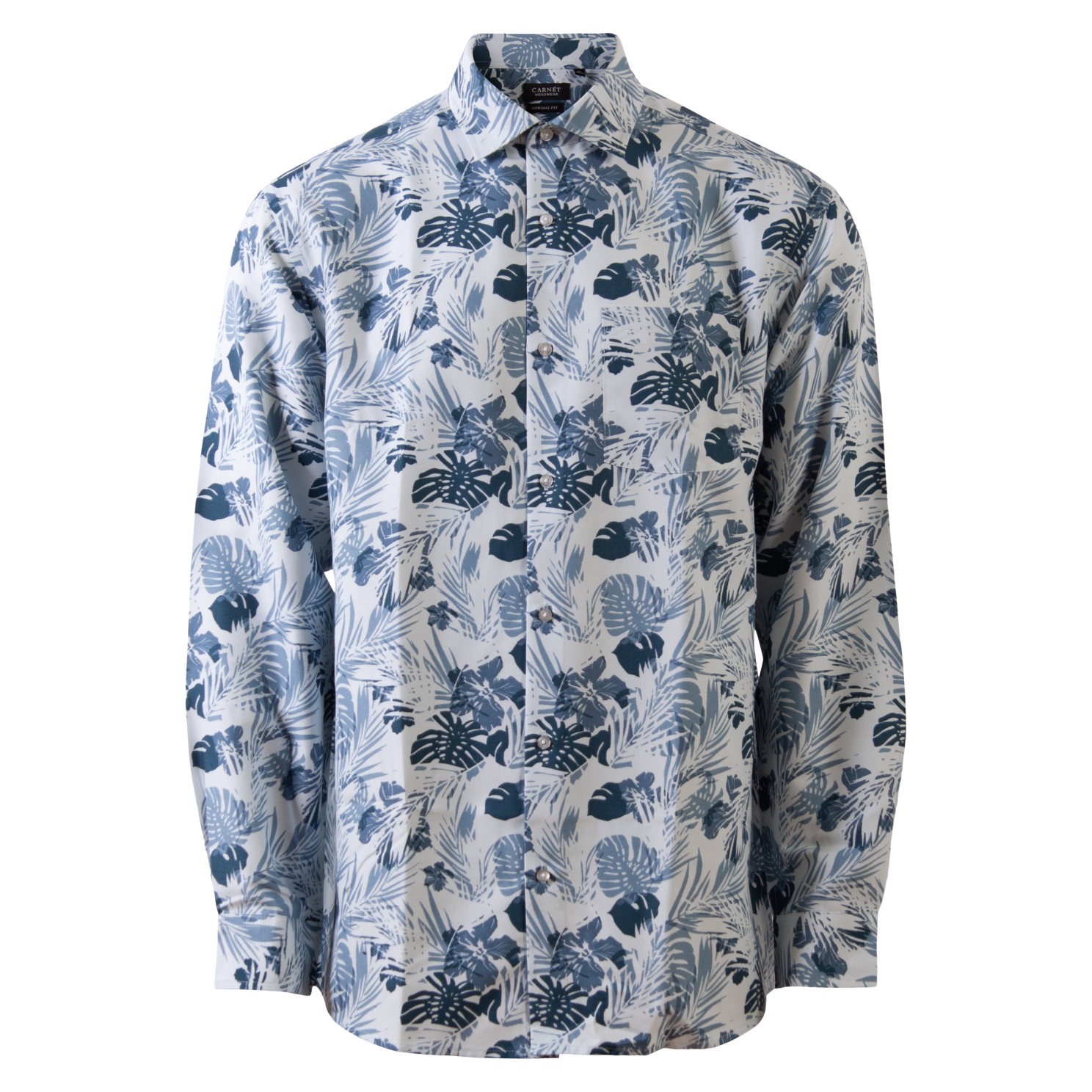 Carnt Bernhard Herre Skjorte Plus Size Blue Heaven 5xl Blue Heaven  5XL