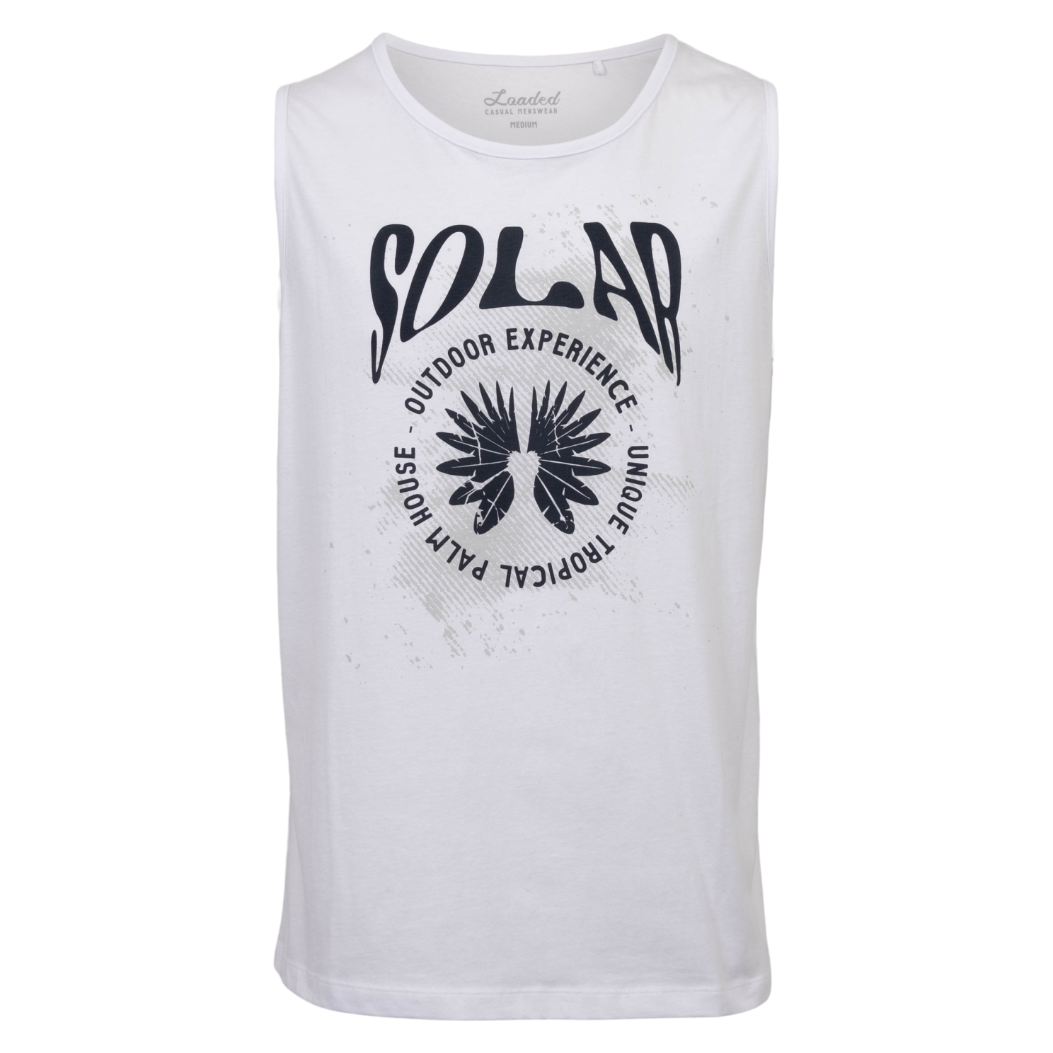 Loaded Lmplusass Herre Tanktop Plus Size Bright White Hvid  4xl