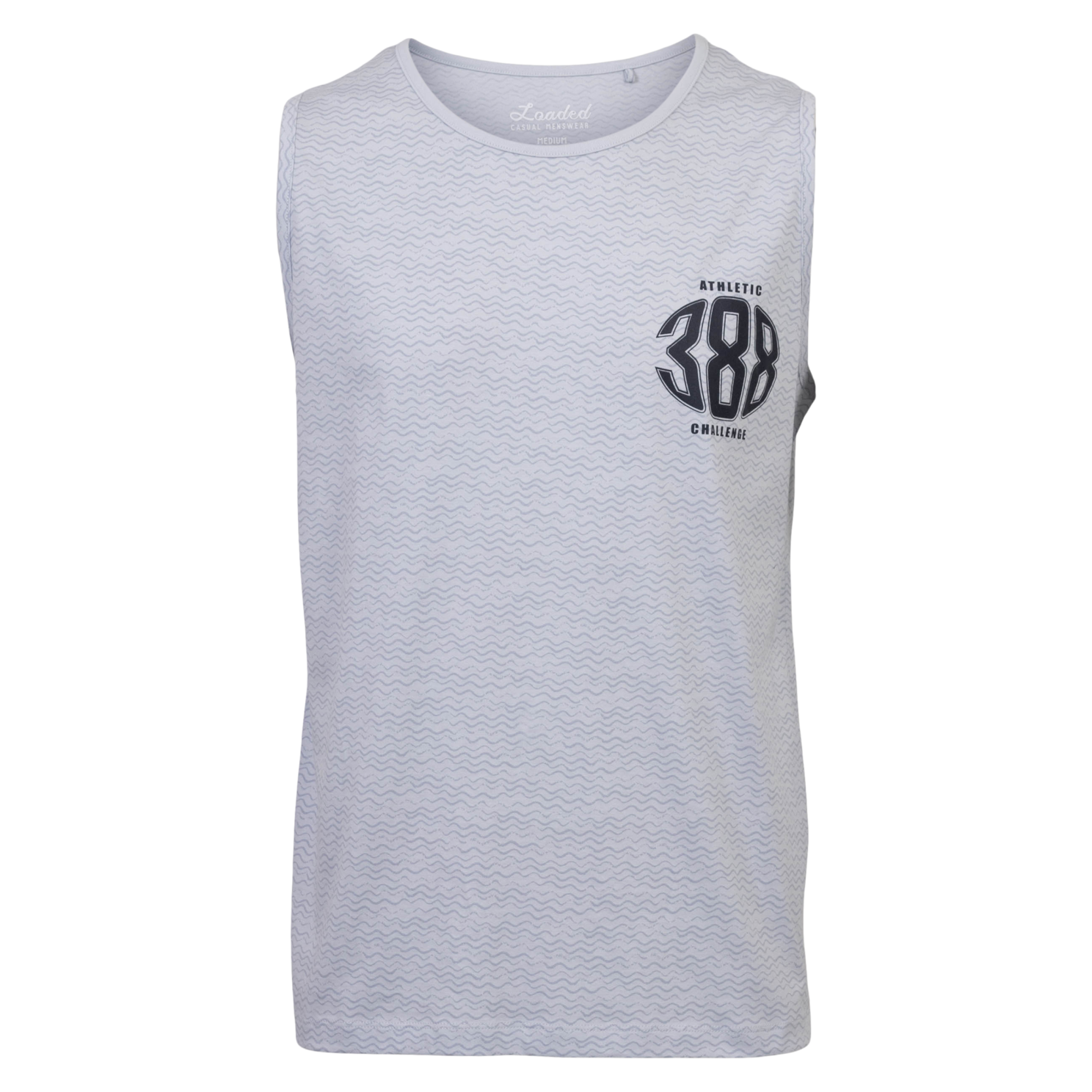 Loaded Lmplusass Herre Tanktop Plus Size Aop Wave Blue P8 AOP Wave Lt.  3xl