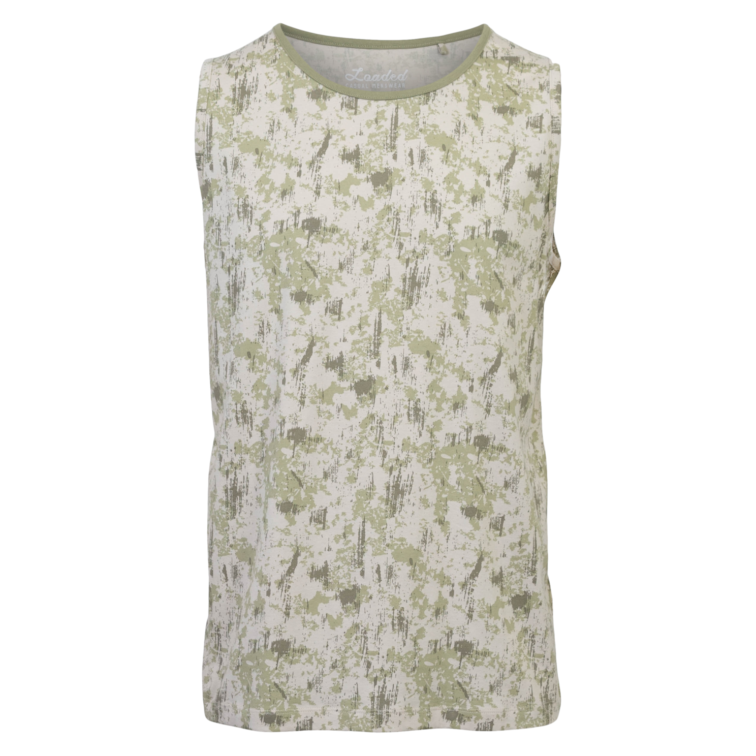 Loaded Lmplusass Herre Tanktop Plus Size Aop Camou Olive P9 AOP Camou Ol  4xl