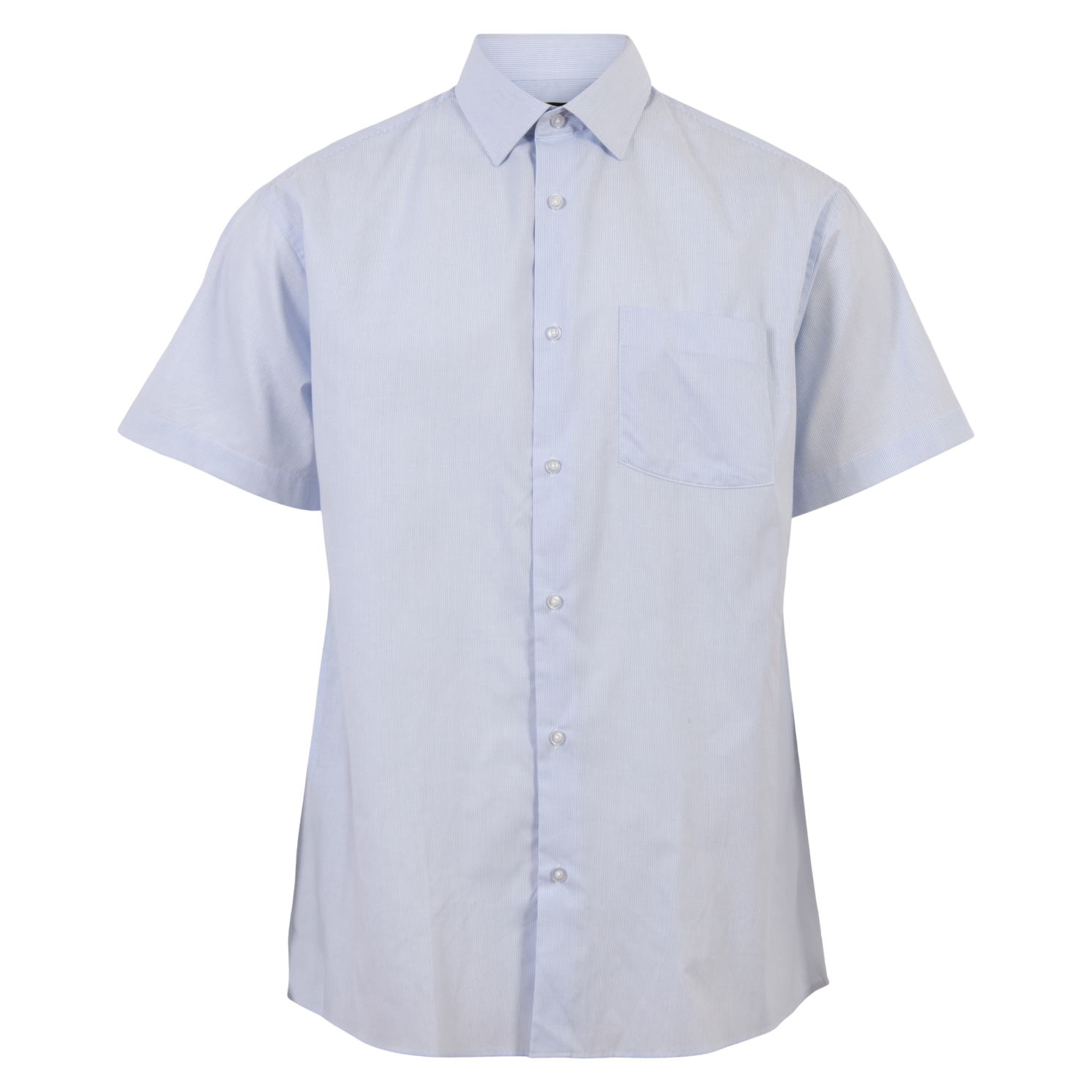 Carnt Oak Herre Kortærmet Skjorte Plus Size Light Blue Stripe 6xl Light Blue Stri  6XL