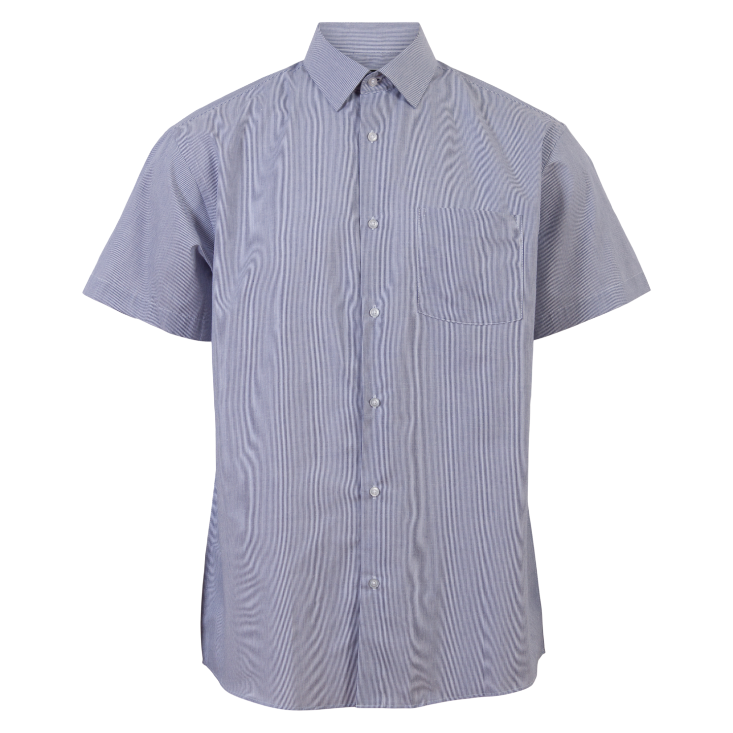 Carnt Oak Herre Kortærmet Skjorte Plus Size Navy Stripe 6xl Navy Stripe  6XL