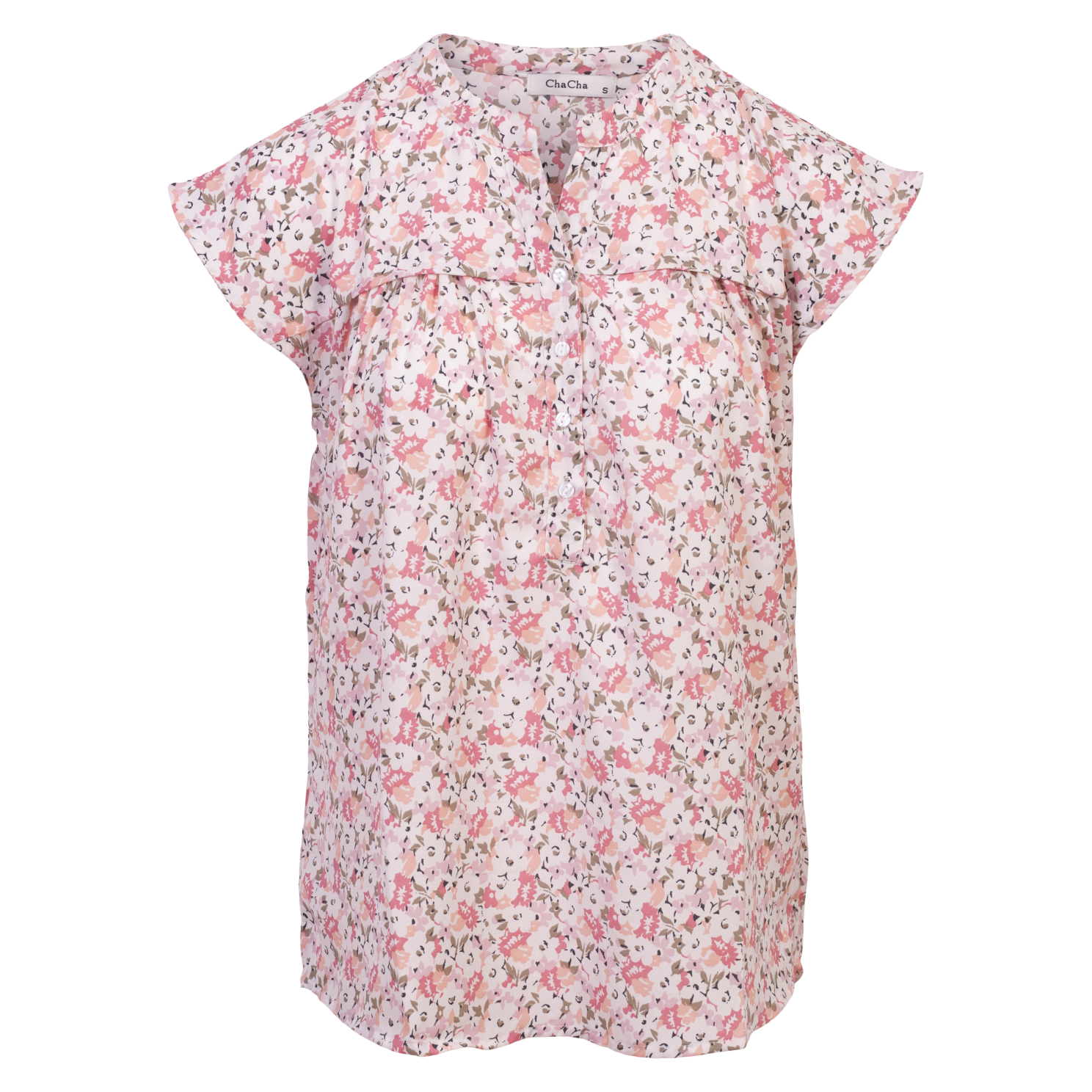 Zbyz Dame Kortærmet Bluse Plus Size Print Print 3  54/56