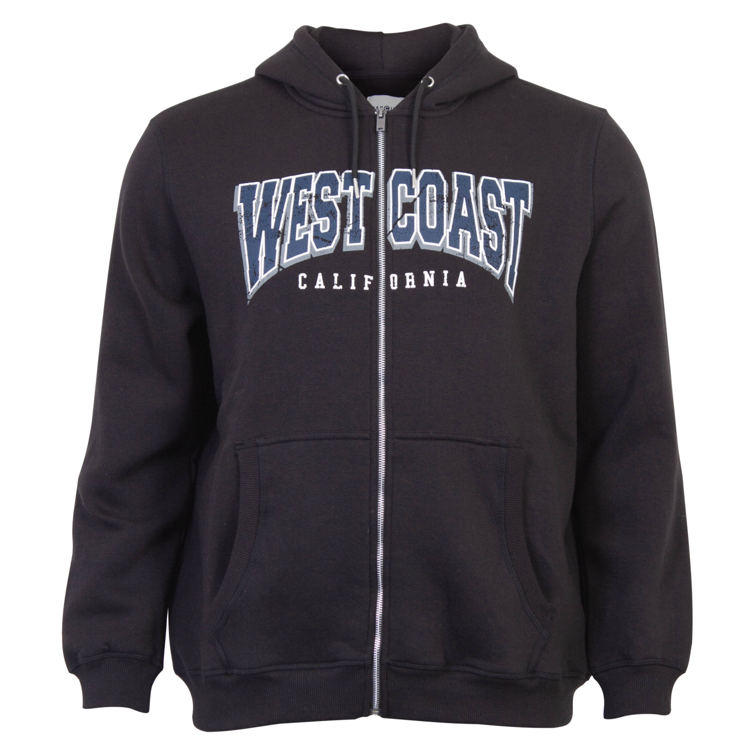 Marcus Clint Herre Hættetrøje Plus Size Black Sort  3xl