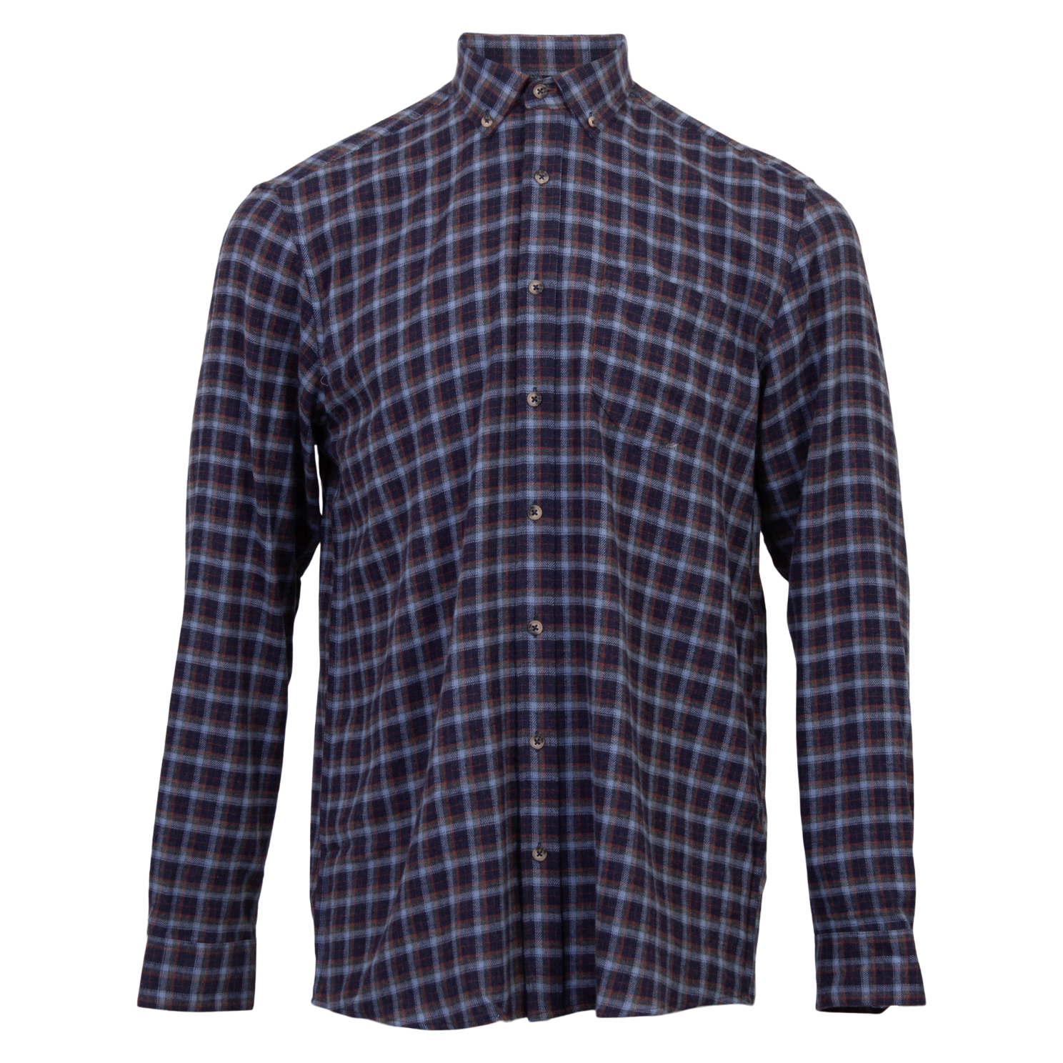 Vito Farmer Herre Skjorte Plus Size Burnt Clay Mix 4xl Burnt Clay Mix  4XL-49/50