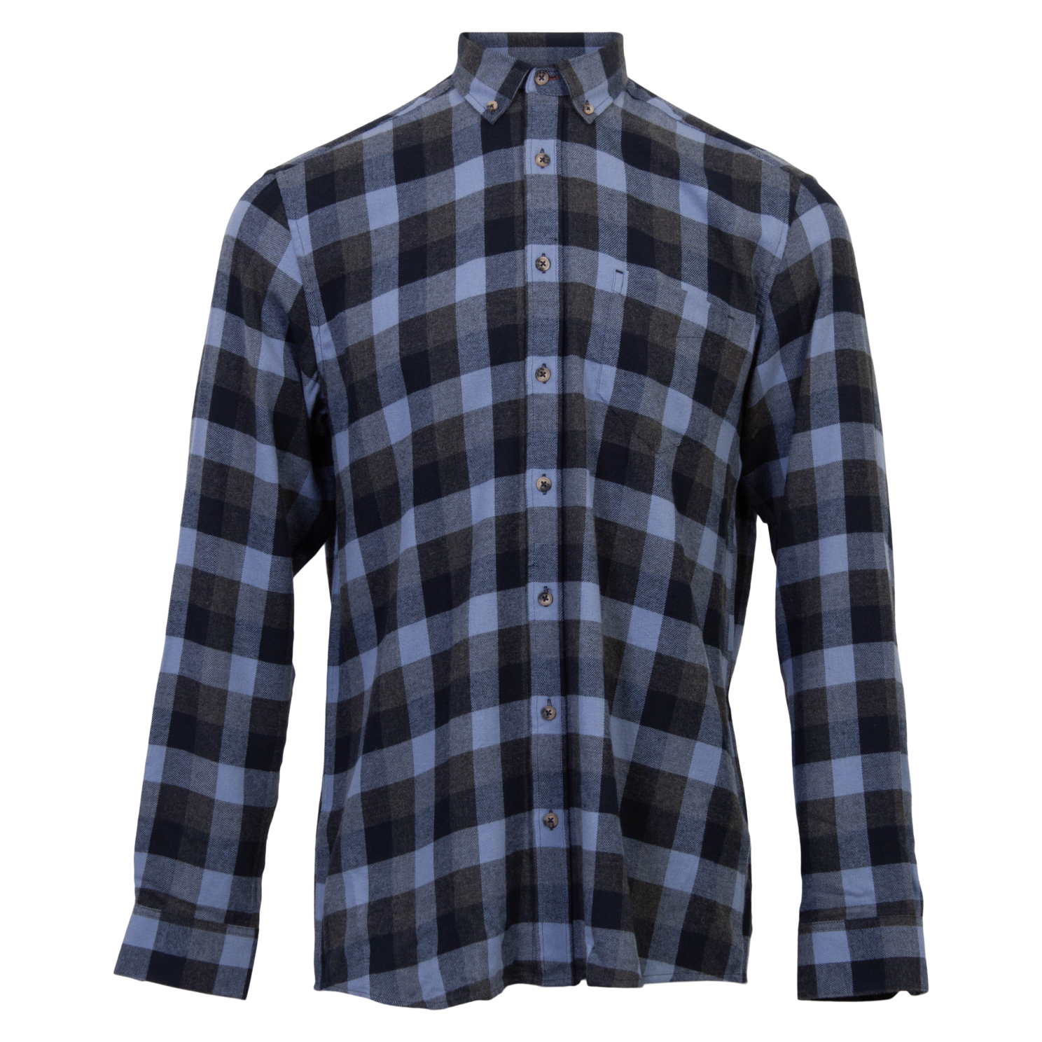 Vito Farmer Herre Skjorte Plus Size Colony Blue Mix 4xl Colony Blue Mix  4XL-49/50