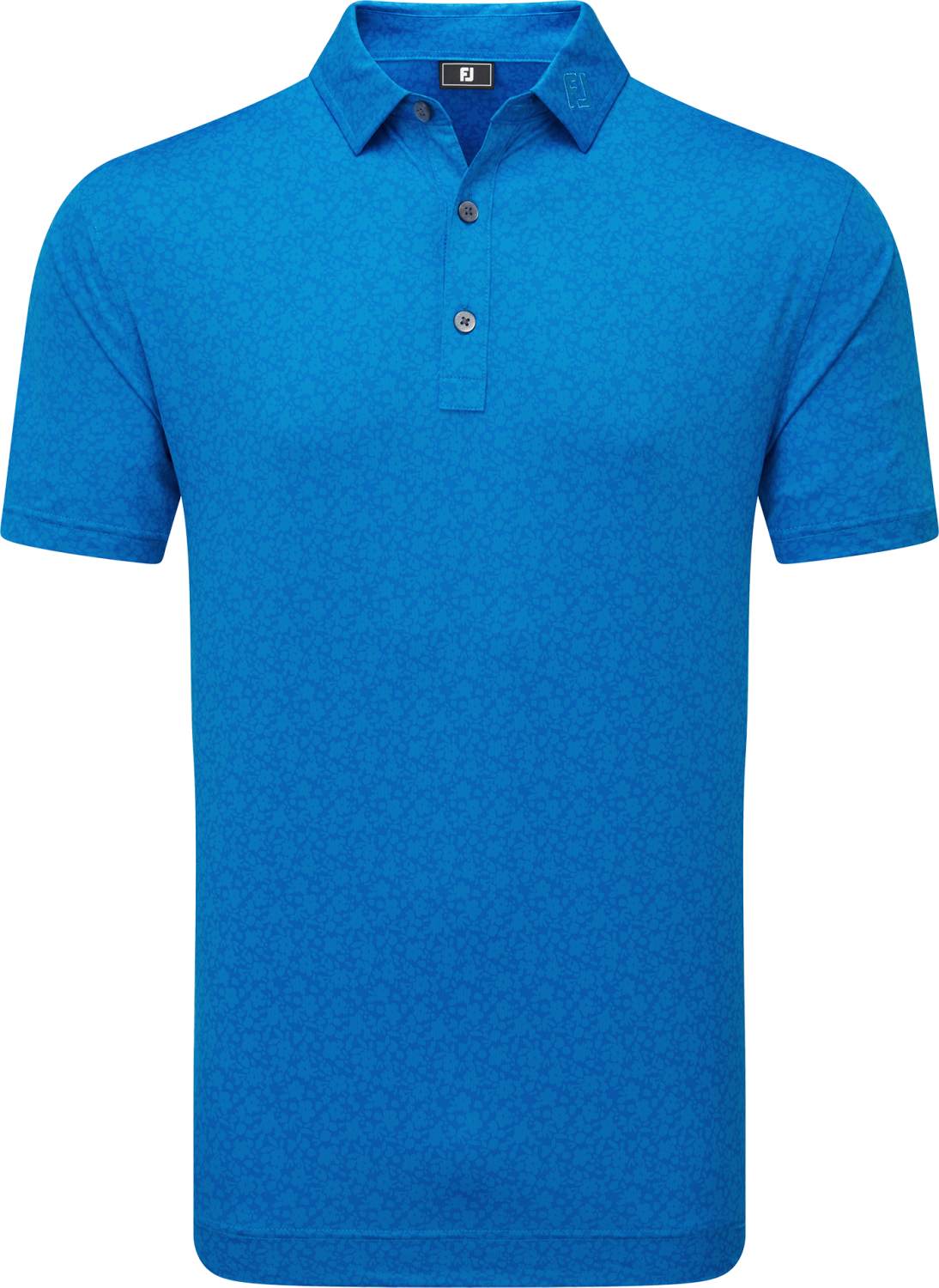 Footjoy Painted Floral Lisle Herre Poloshirt Cobalt Str Xxxl Cobalt Herre XXXL
