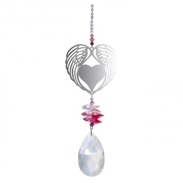 Hjerte Med Hjerte Rose Swarovski Krystaller Godkarmashop   Large