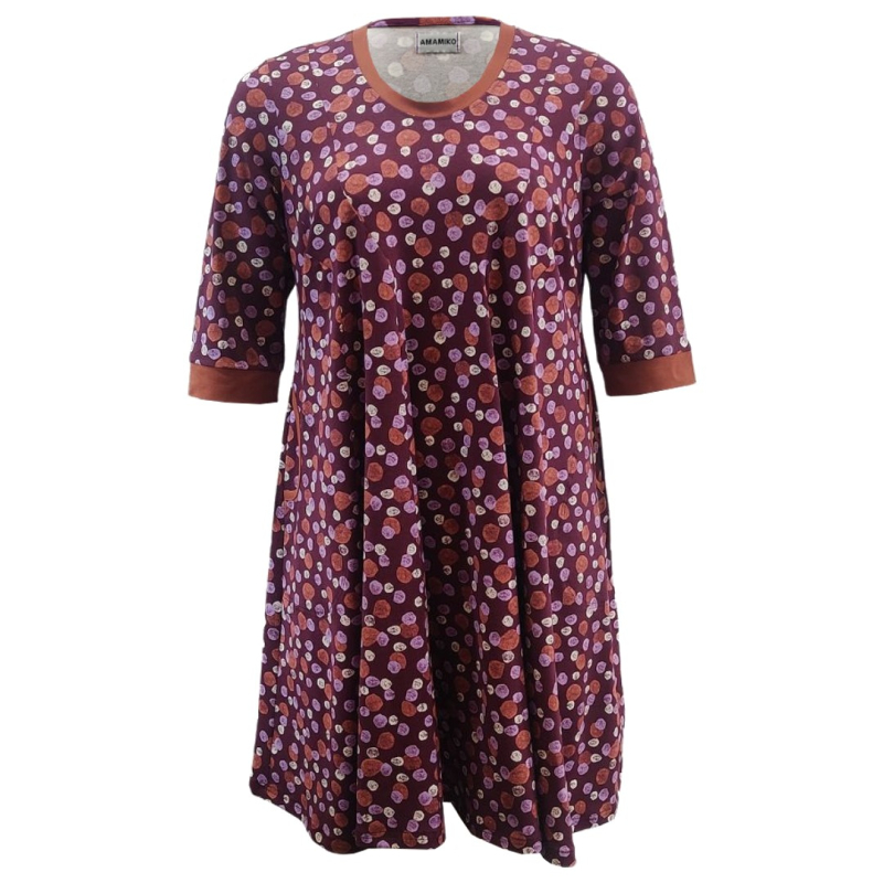 Løs Plus Size Kjole Ojo Cyclame Stone Lilla  46