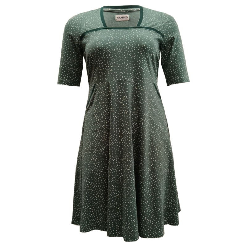 Plus Size Kjole Genkei Soft Green Spot Grøn  48