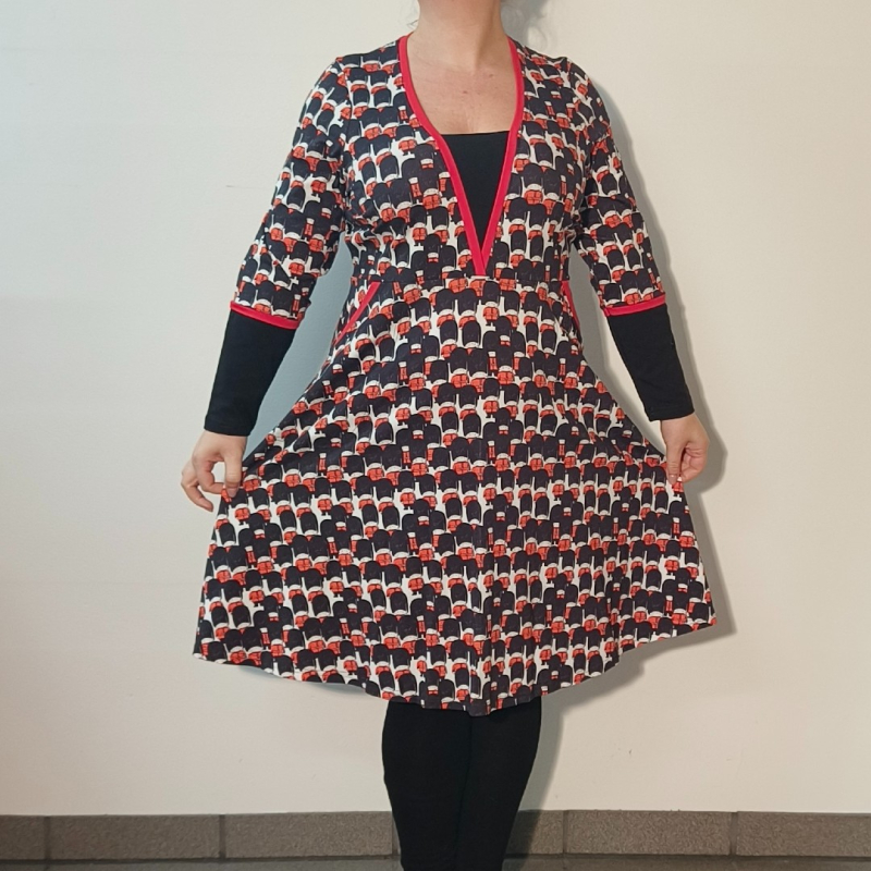 Plus Size Kjole Ama Guards Rød  46