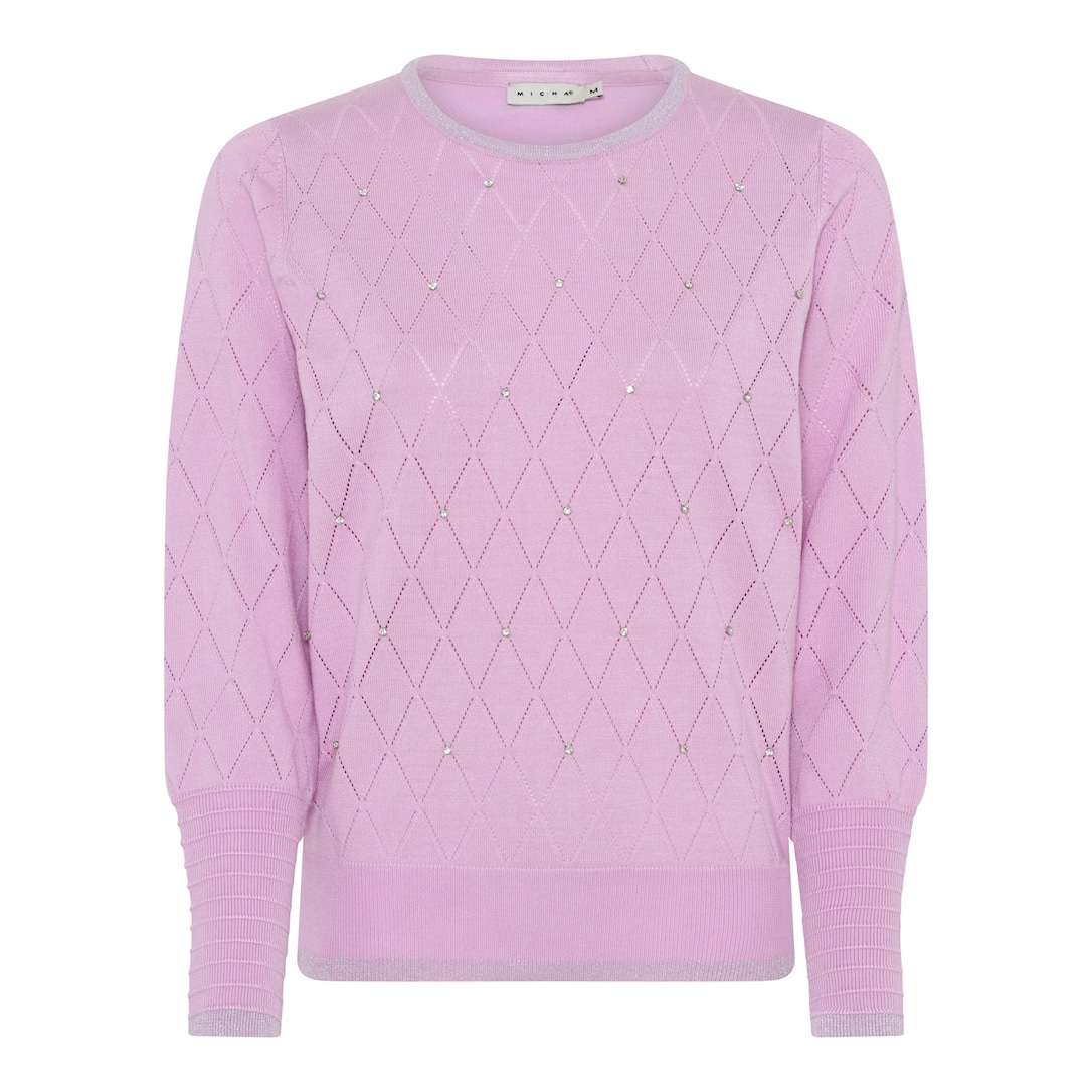Micha Elegant Viscose Strik Rosa Xxxl Rosa