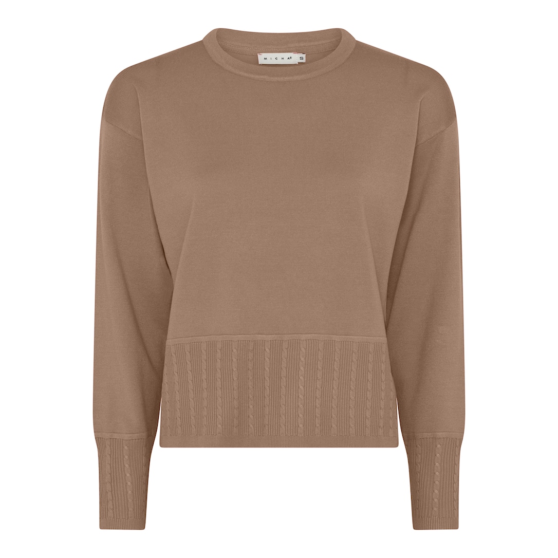 Micha Forårs Viscose Strik Latte Xxxl