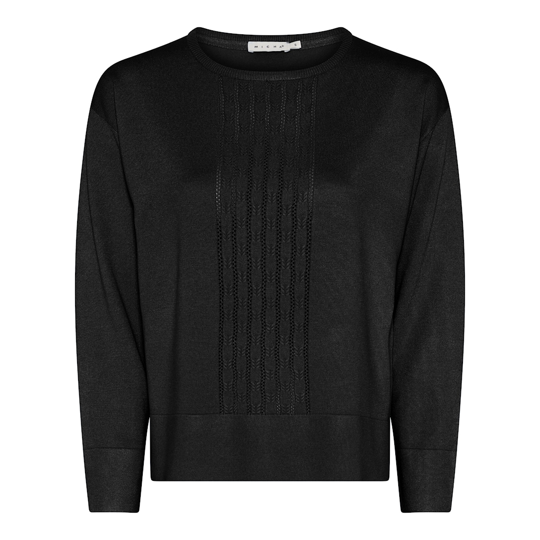 Micha Eco Vero Forårs Strik Sort Xxxl Sort