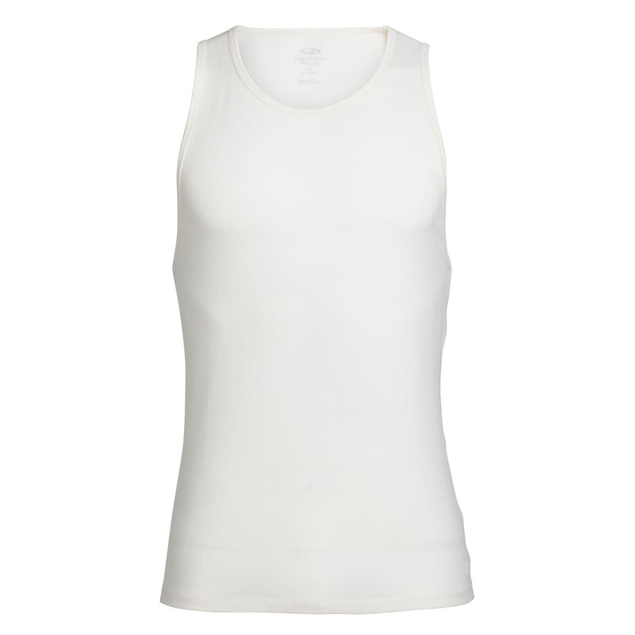 Icebreaker Mens Merino 150 Anatomica Tank Hvid Snow Large Hvid  X-large