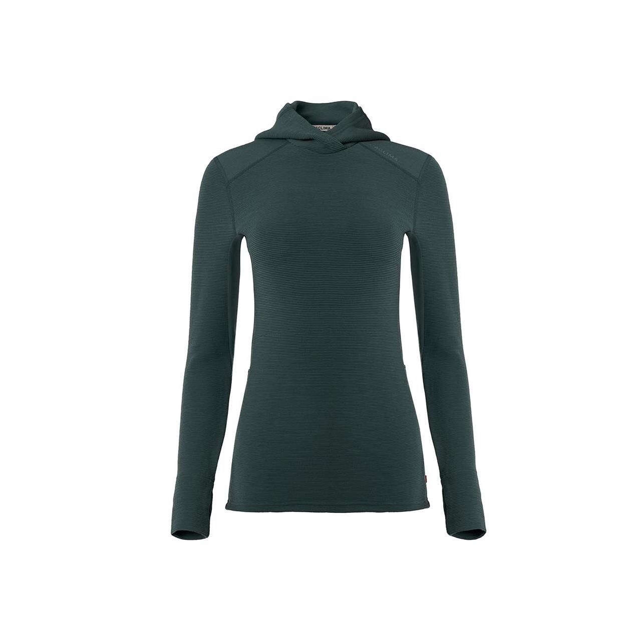 Aclima Womens Streamwool Hoodie Grøn Green Gables Large Grøn  X-large