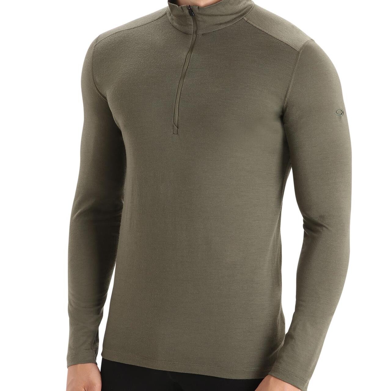 Icebreaker Mens Merino 200 Oasis Half Zip Grøn Loden Large Grøn  X-large