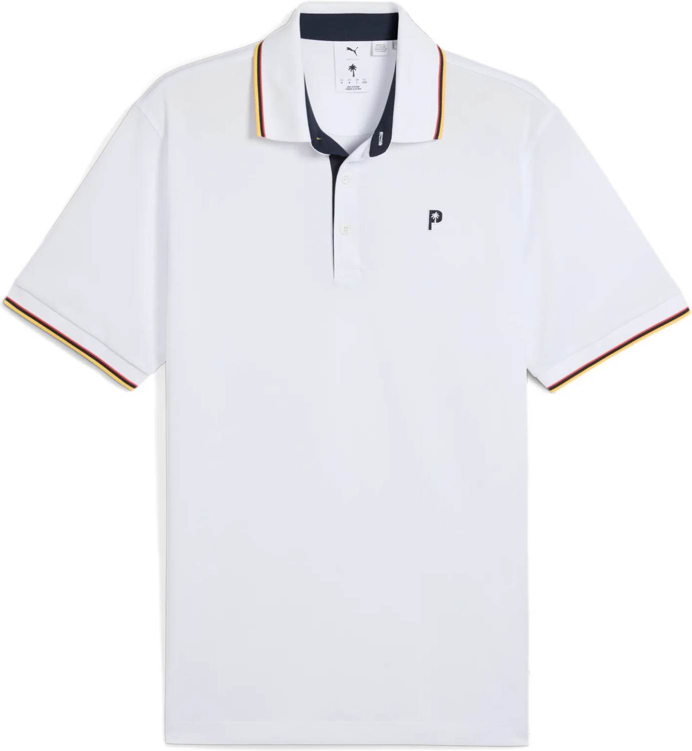Puma Ptc Tipped Herre Poloshirt White Glow Str Xxxl Hvid Herre XXXL