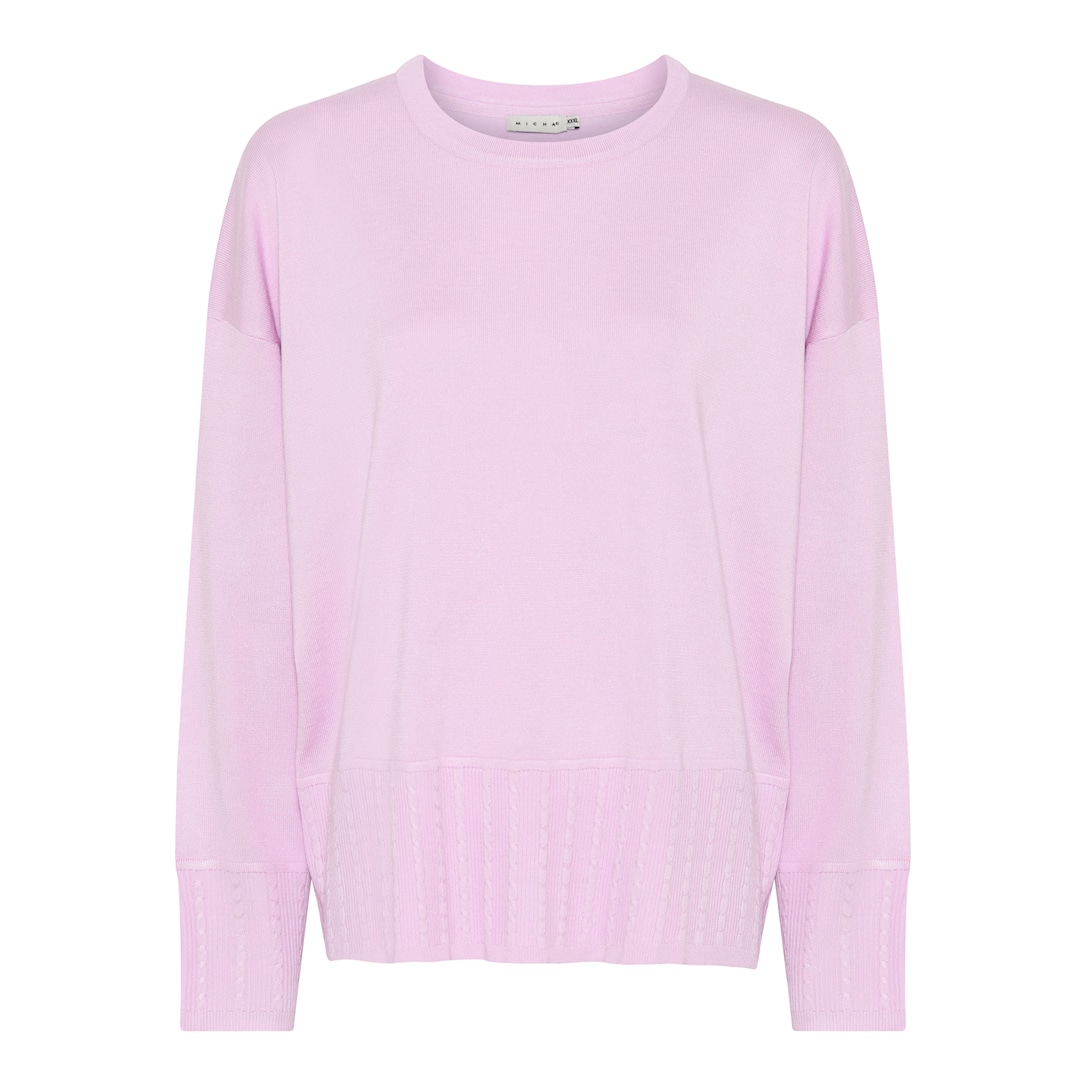 Micha Forårs Viscose Strik Rosa Xxxl Rosa