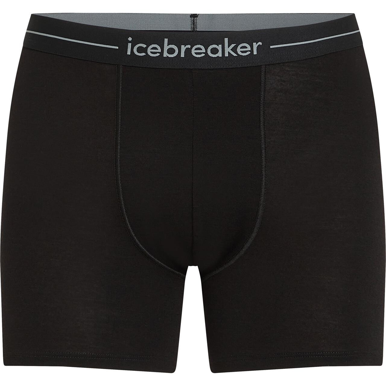 Icebreaker Mens Merino 150 Anatomica Boxers Sort Black Large Sort  X-large