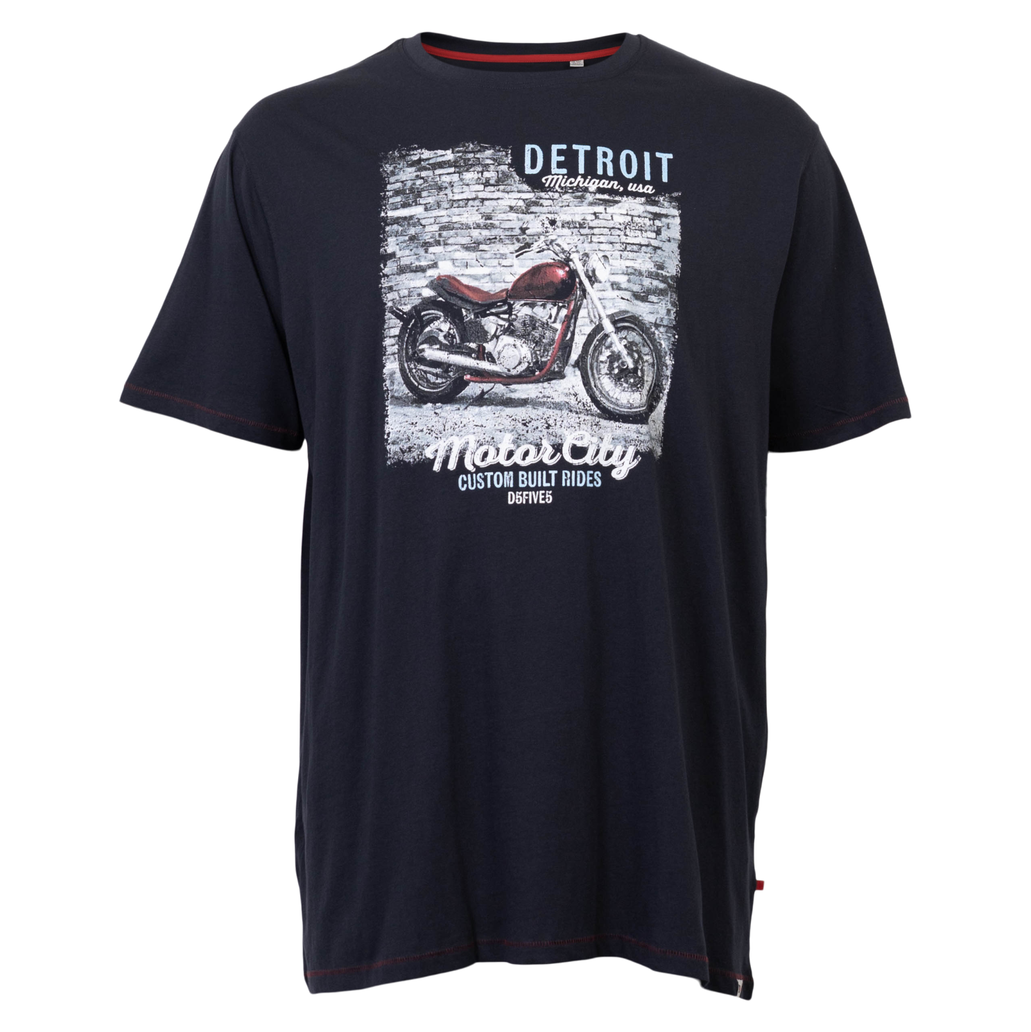 D555 Herre Shirt Navy Navy  4xl