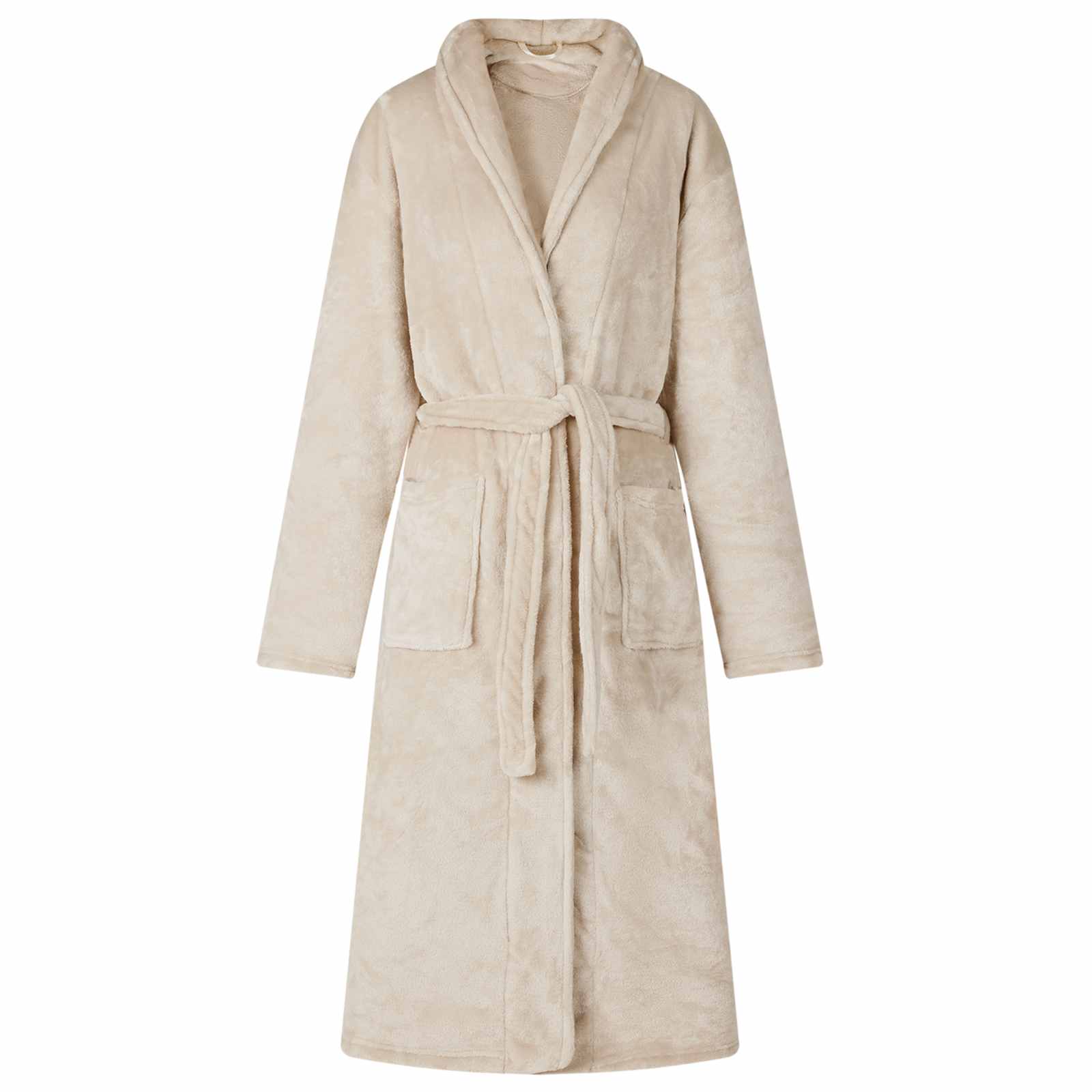 Badekåbe Uden Hætte Beige Xxxl Flannel