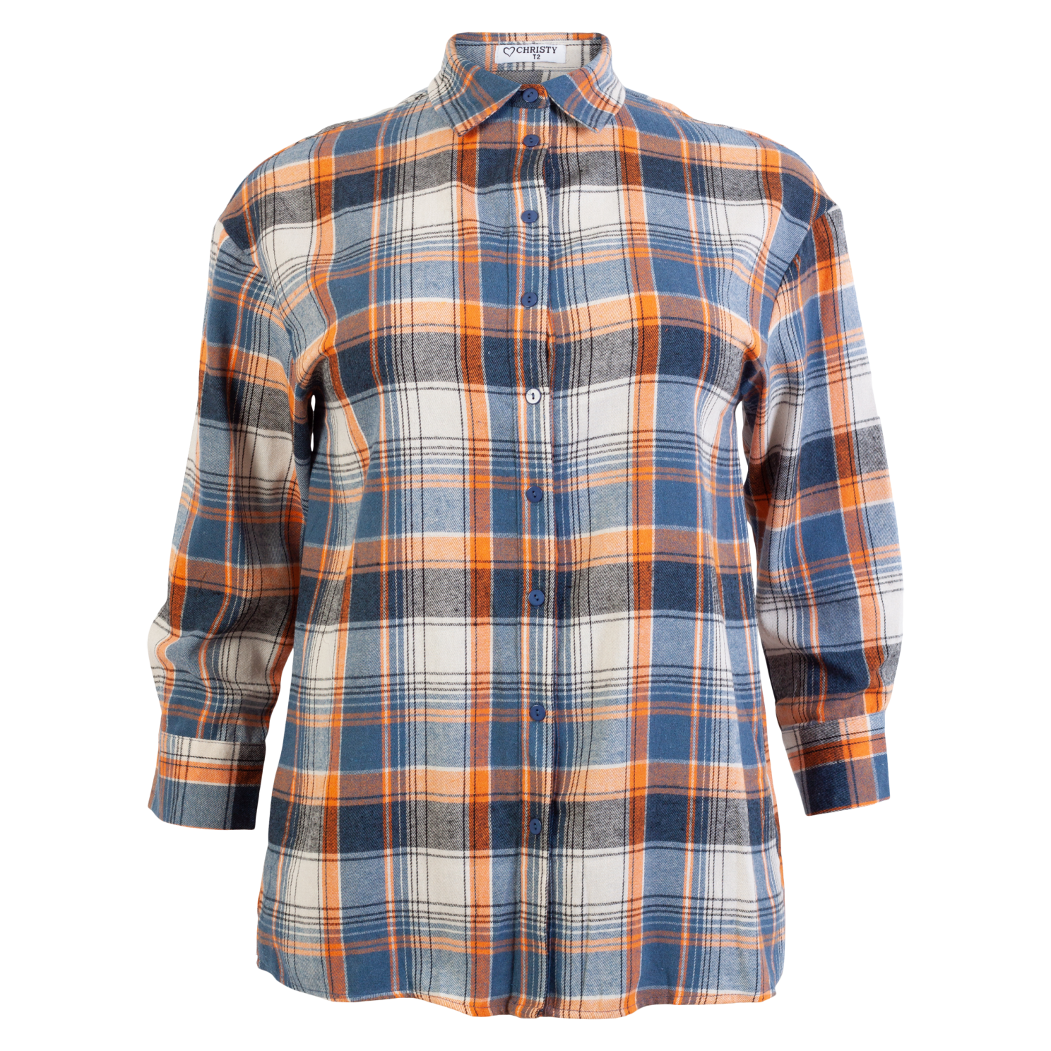 Dame Skjorte Plus Size Orange Orange  40