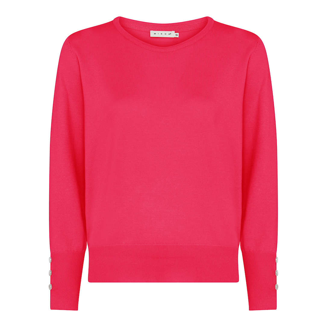 Micha Efterårs Viscose Strik Pink Xxxl Pink