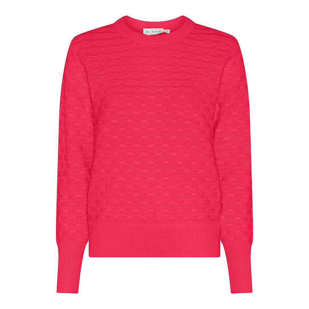 Micha Bomuld Forårs Strik Pink Xxxl Pink