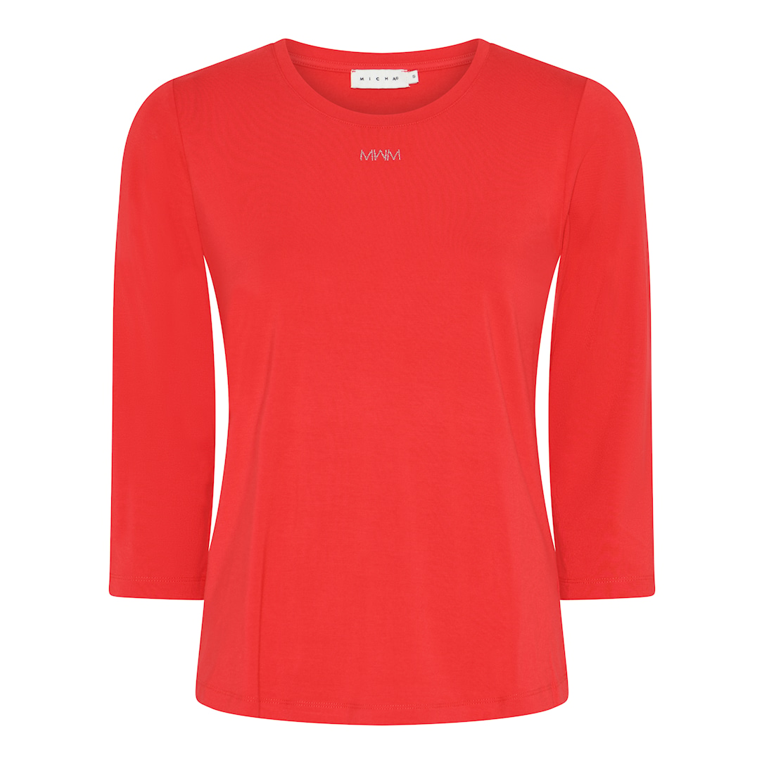 Micha Shirt Dame Viscose Rød Xxxl