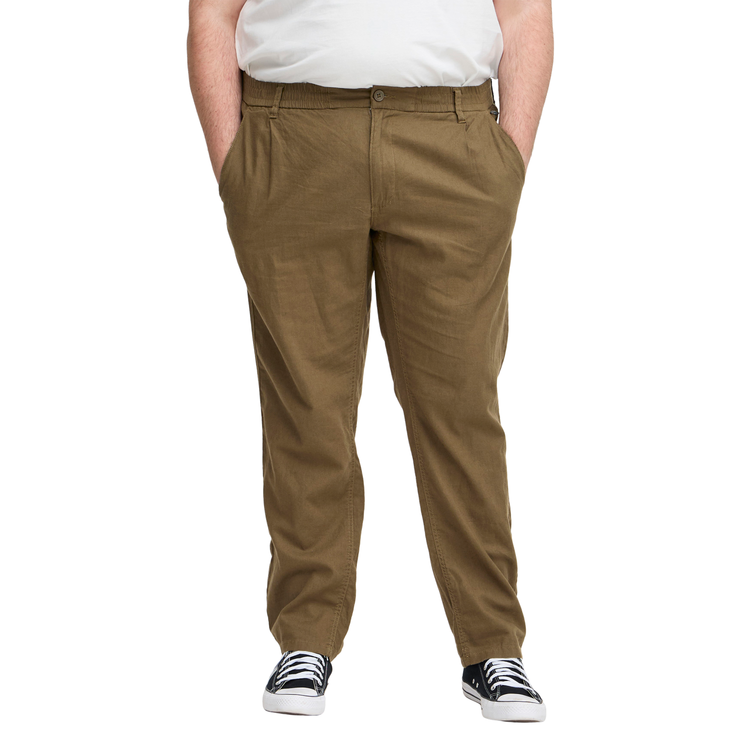Blend Herre Bukser Hørmix Plus Size Beech Beech  44/30