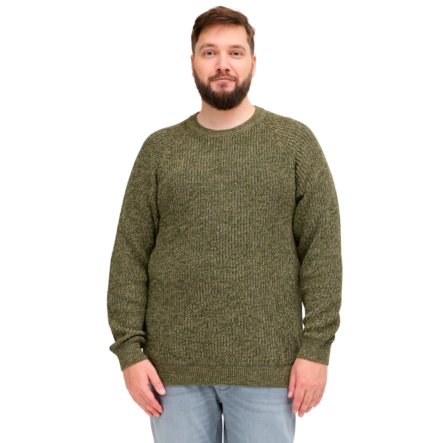Blend Herre Striktrøje Plus Size Forest Night Forest Night  4xl