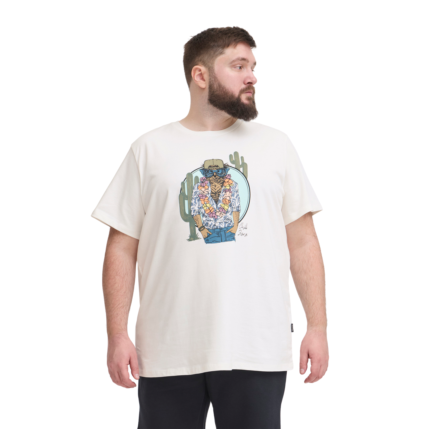 Blend Herre Shirt White Owl 5xl Hvid  5XL