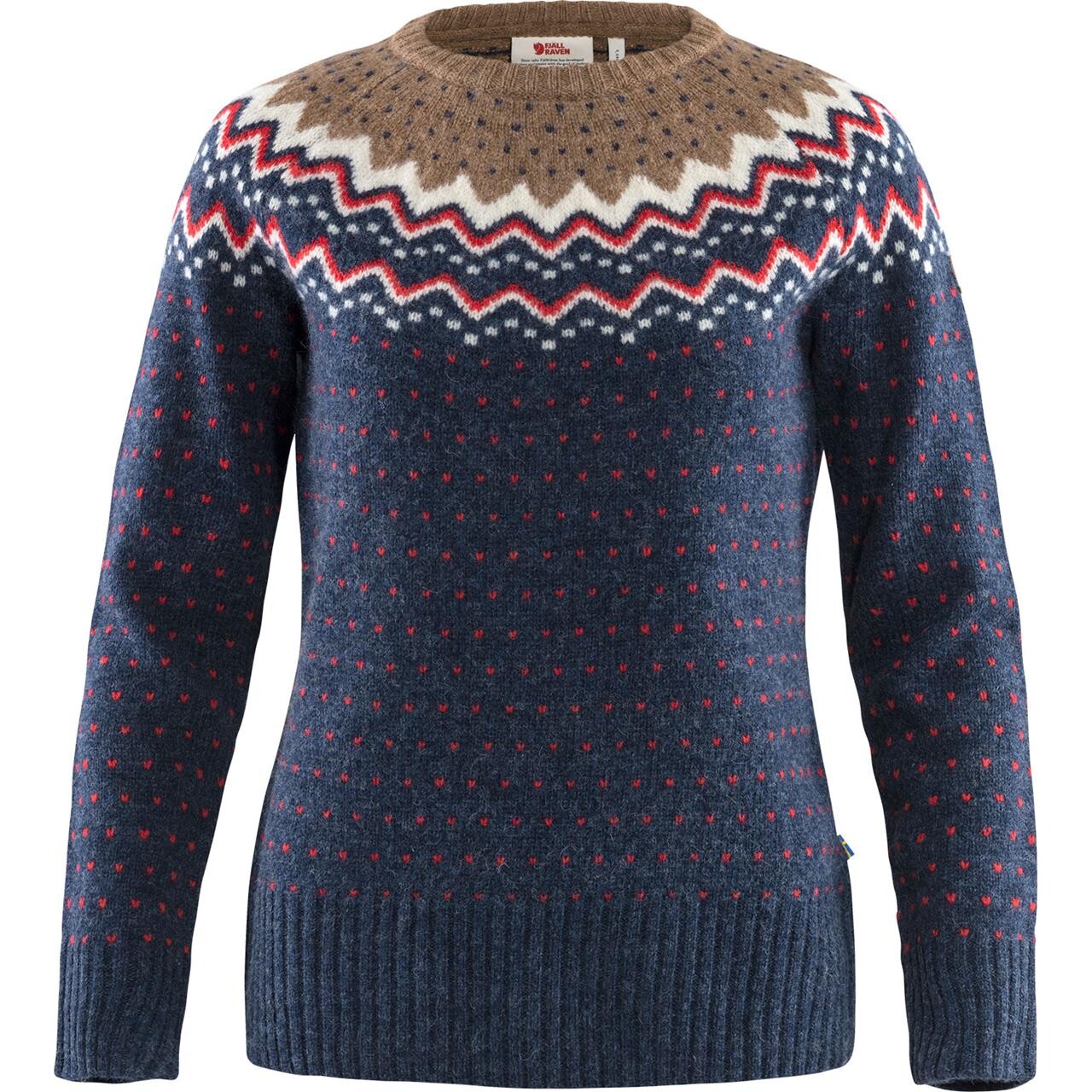 Fjallraven Womens Vik Knit Sweater Blå Navy 560 Large Blå (NAVY/560)  X-large