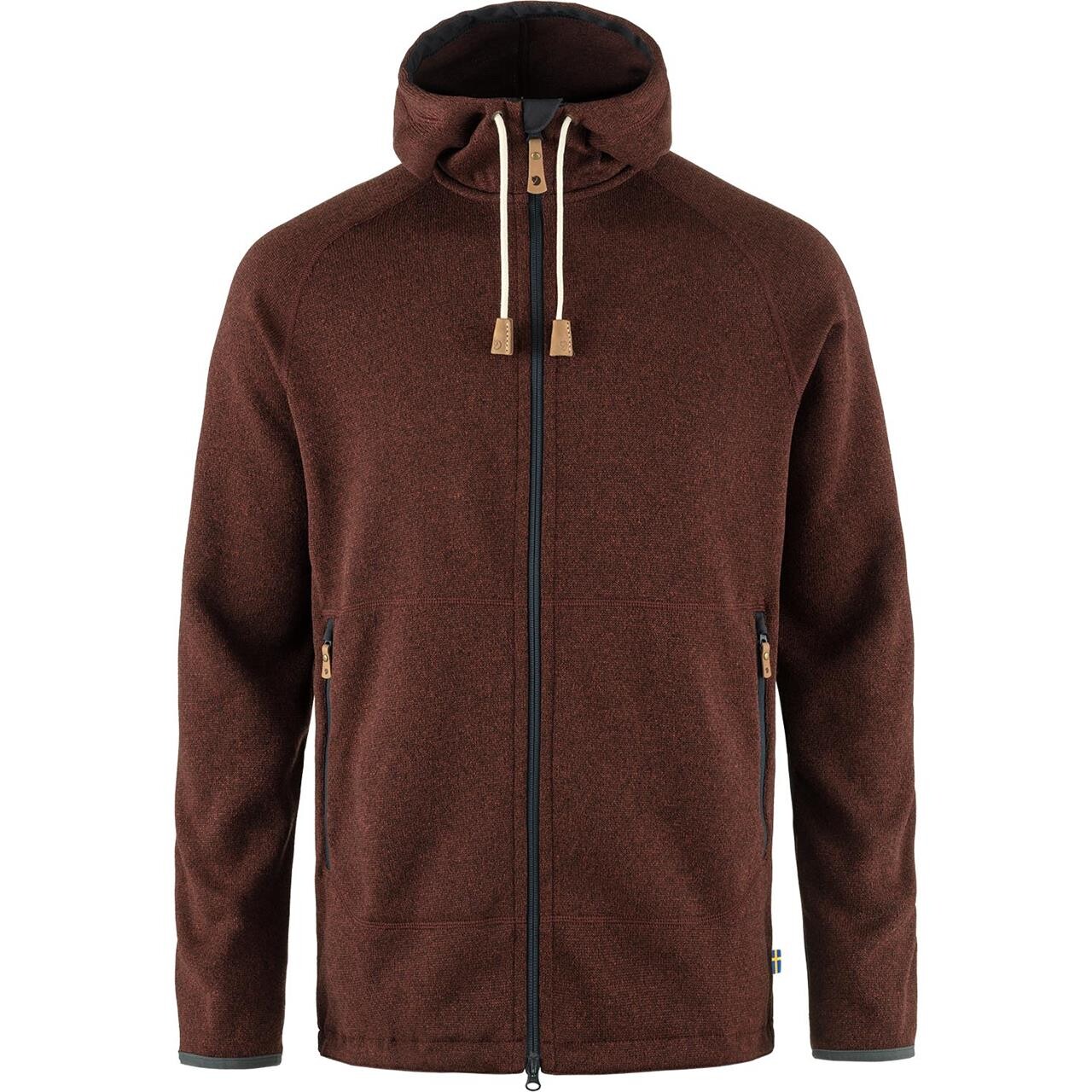 Fjallraven Mens Vik Fleece Hoodie Rød Autumn Leaf 215 Large Rød (AUTUMN LEA  XX-large