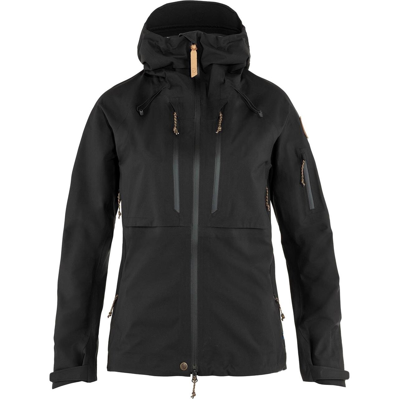 Fjallraven Womens Keb Eco Shell Jacket Sort Black 550 Large Sort  X-large