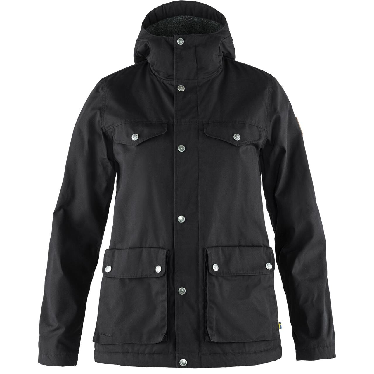 Fjallraven Womens Greenland Winter Jacket Sort Black 550 Large Sort  X-large