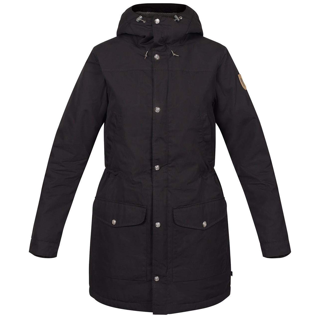 Fjallraven Womens Greenland Winter Parka Sort Black 550 Large Sort  X-large