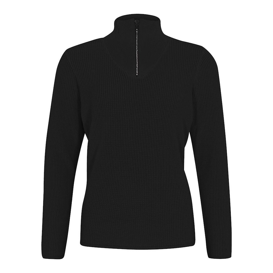 Skovhuus Kvinde Inge Turtelneck Glimmer Lynlås Black Xxxl Sort Female XXXL