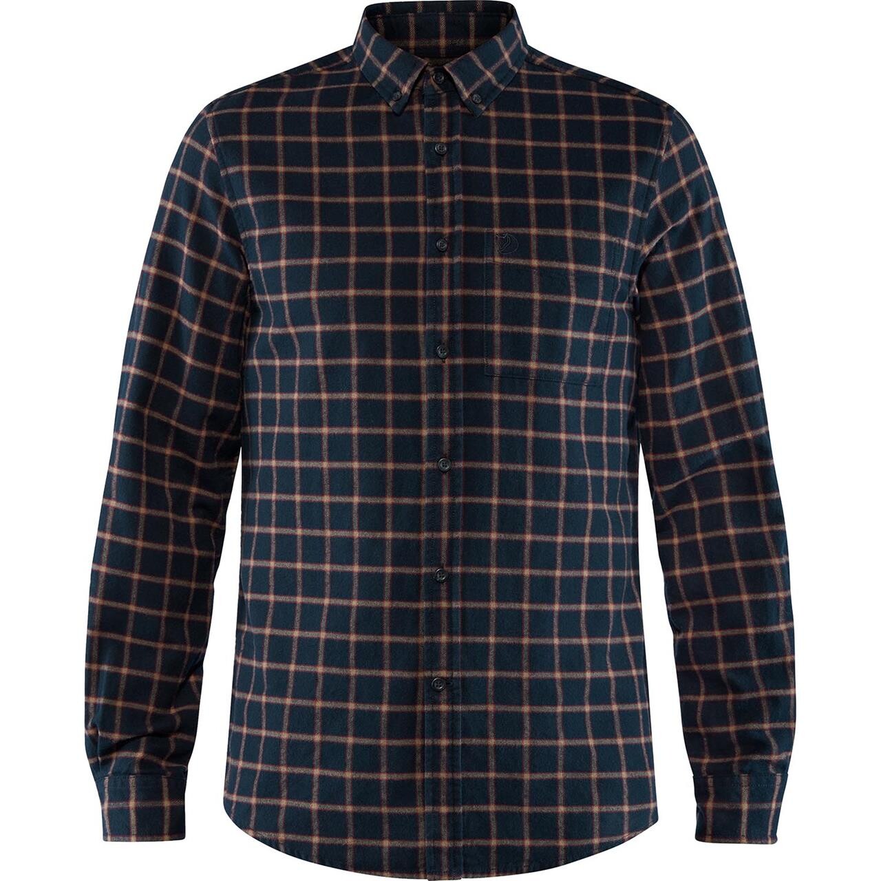 Fjallraven Mens Vik Flannel Shirt Blå Dark Navy 555 Large Blå (DARK NAVY/  XX-large
